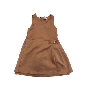 Rachel Zoe Brown Microsuede Dress Girls 7 Equestrian Heritage
